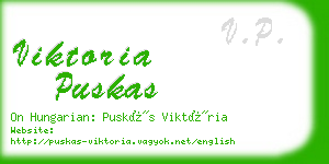 viktoria puskas business card